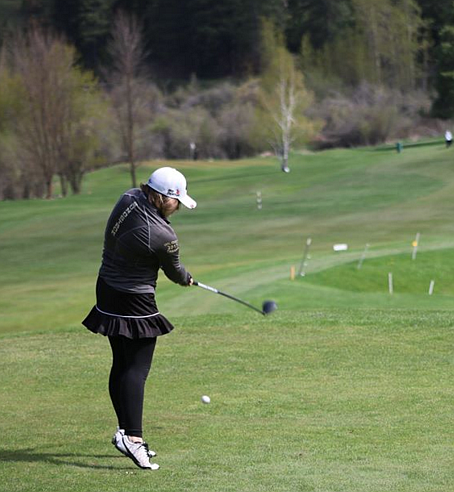 Courtesy photo
Anika Sundstrom shows her driving skills during the match in Bonners Ferry.