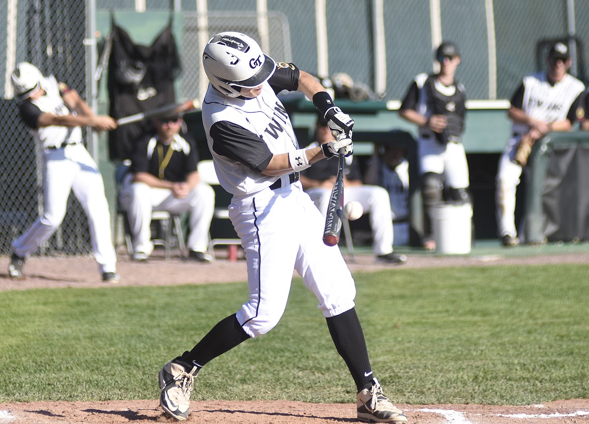 Ryan Veneman connects on a Butte pitch during Saturday&#146;s 8-3 win at Memorial Field.