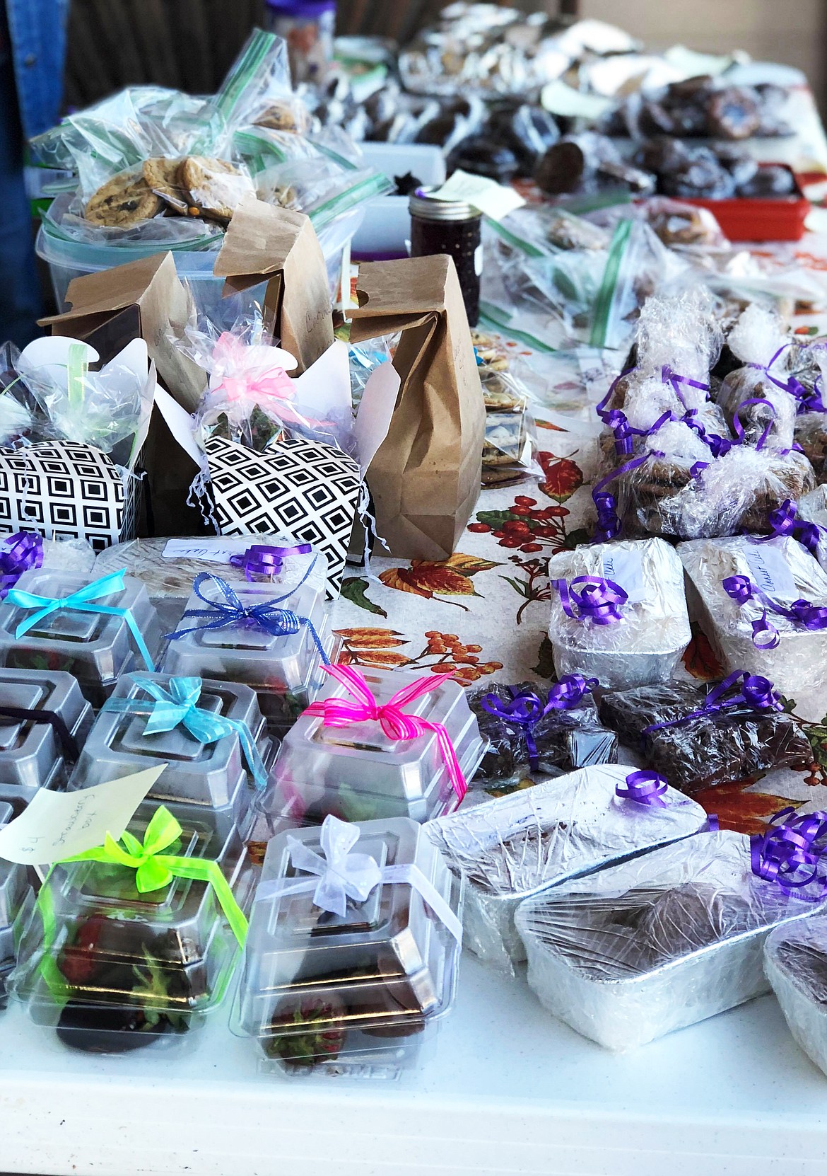 The table was jam packed with loads of sweet choices for locals to endulge in (Erin Jusseaume/ Clark Fork Valley Press)