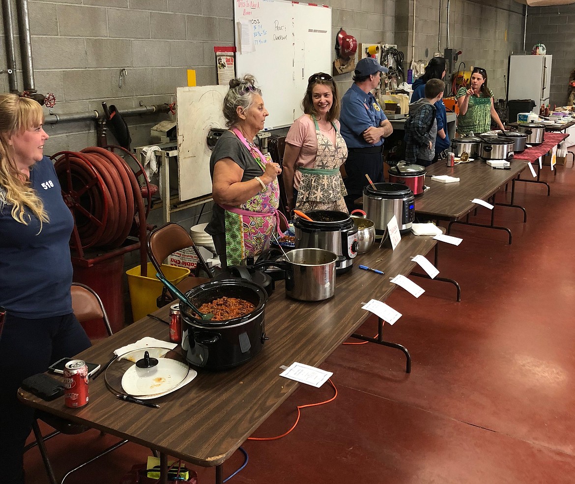 Photo by LEN PINE
With a wide variety of chilis, attendees were able to sample and judge them all.