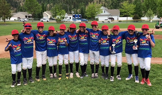 Courtesy photo
The Coeur d&#146;Alene Blaze 11-and-under baseball team went 5-0 to win the Duck Snort Classic last weekend at the Canfield Sports Complex in Coeur d&#146;Alene. From left are Tanner Franklin, Owen Mangini, Travis Usdrowski, Lars Bazler, Zach Bell, Cason Miller, Owen Field, Declan McCahill, Hudson Kramer, Tyler Voorhees, Kyle Johnson and Mark Holecek.