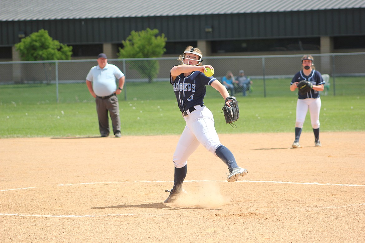 Courtesy photos
Kadi Bateman threw 673 pitches, and struck out 67 batters, just one shy of the 3A state record.