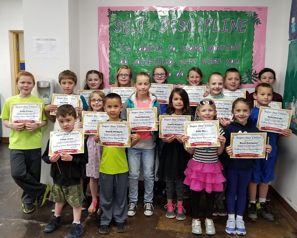 In April Valley View Elementary School celebrated self-discipline.