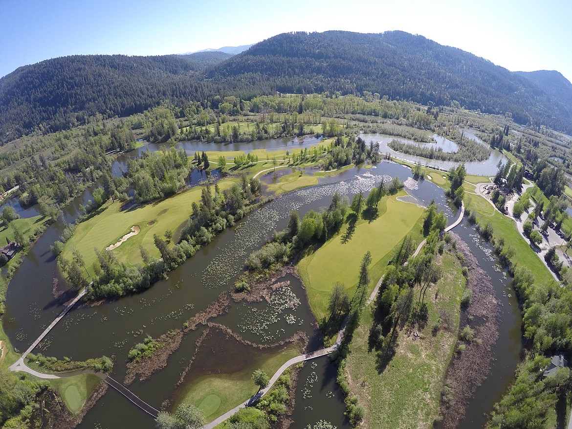 (Photo courtesy STEVE HOLDER)
Steve Holder captured this aerial view of the flooding of the Pack River and The Idaho Club golf course last week.