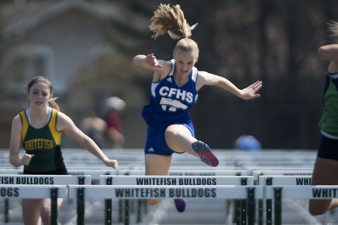 Flora Jarvis will be running the 100-meter hurdles at state after finishing fourth at divisionals this weekend. (Jeremy Weber photo)