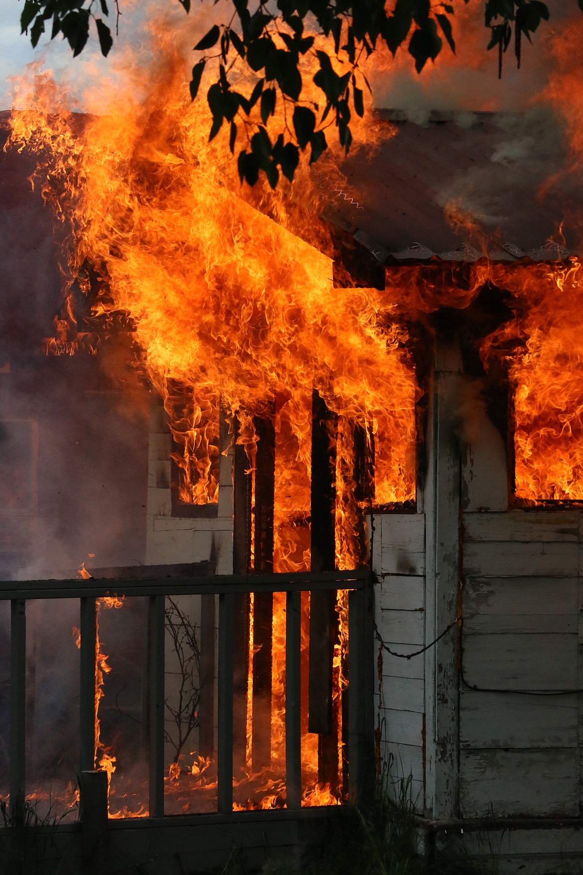 Photo by MANDI BATEMAN
By being able to train under the realistic conditions provided during a live fire, the firefighters have a greater chance to save lives and property.