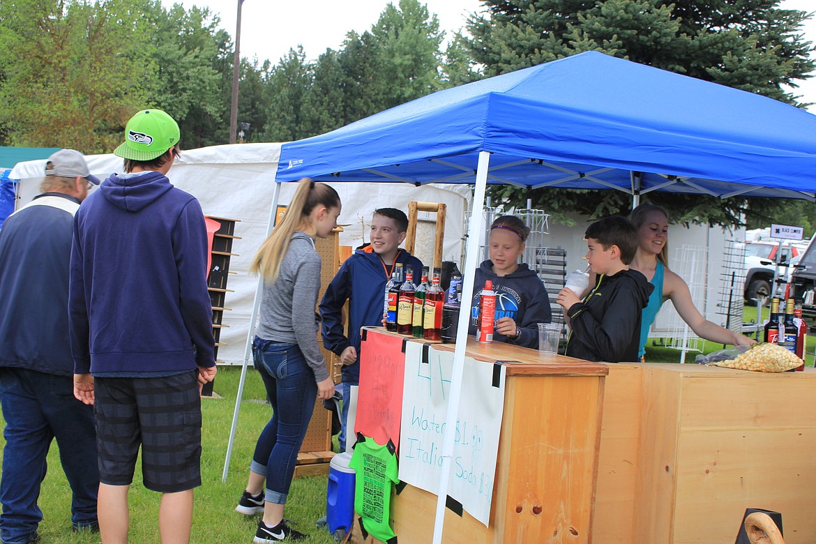 Members of St. Regis 4-H raise funds every year selling Italian Sodas and display racks in St. Regis over Memorial Weekend often labelled Montana&#146;s largest Flea Market.