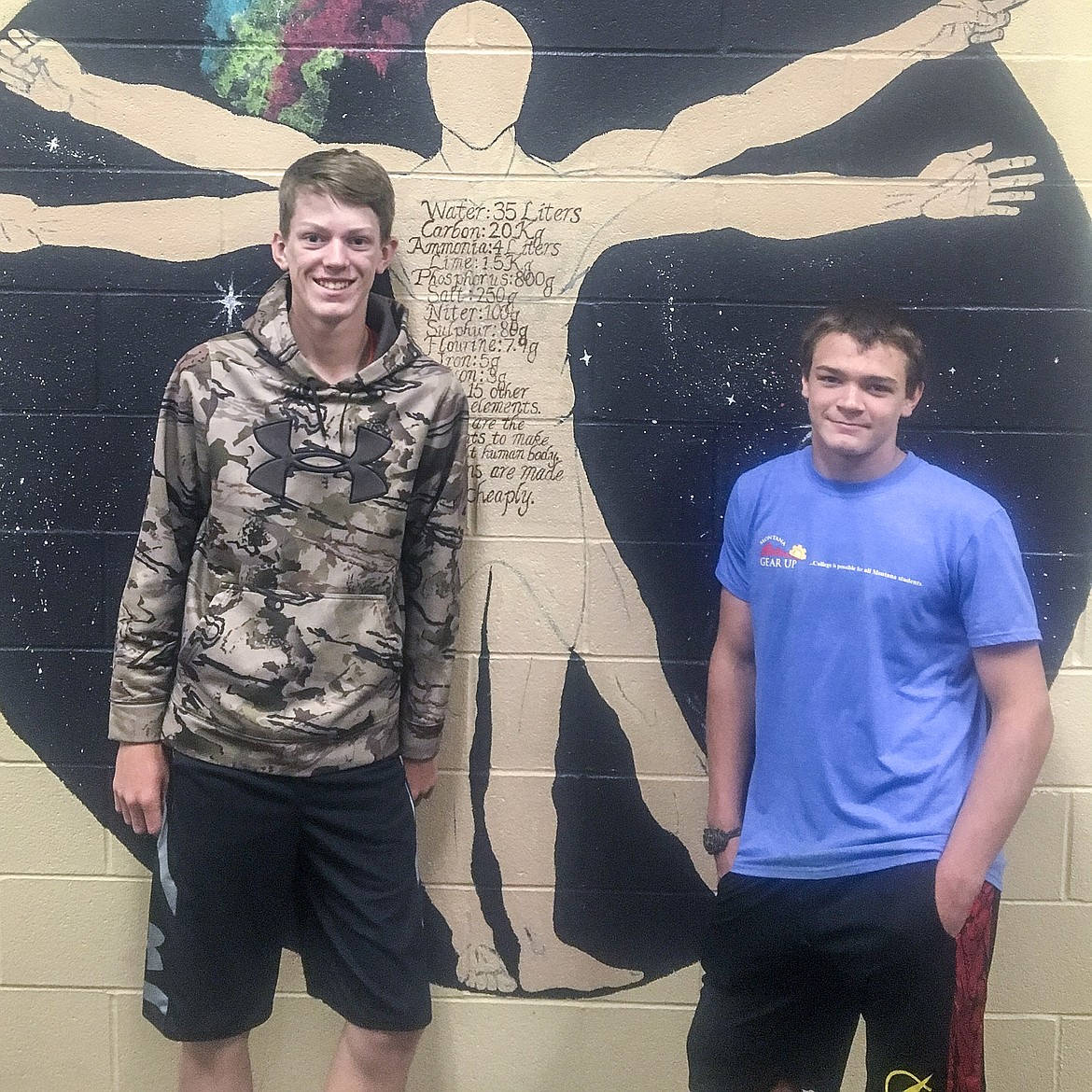 Two Libby 8th grade track and field athletes set new records during the spring season. Caden Williams (left) set a new school record in the 200m hurdles with 28.03 seconds. Hunter Hoover (right) made a new school and Lincoln County record in the TurboJav, with 142 feet, 3 inches. (Photo courtesy Libby Schools)