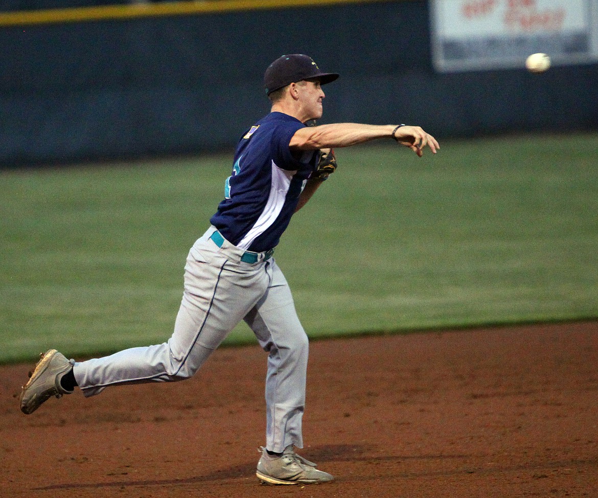 Rodney Harwood/Columbia Basin Herald
Zac Berryman of Ephrata makes a play in the 2017 Senior World Series. Berryman is headed to Walla Walla Community College this fall.