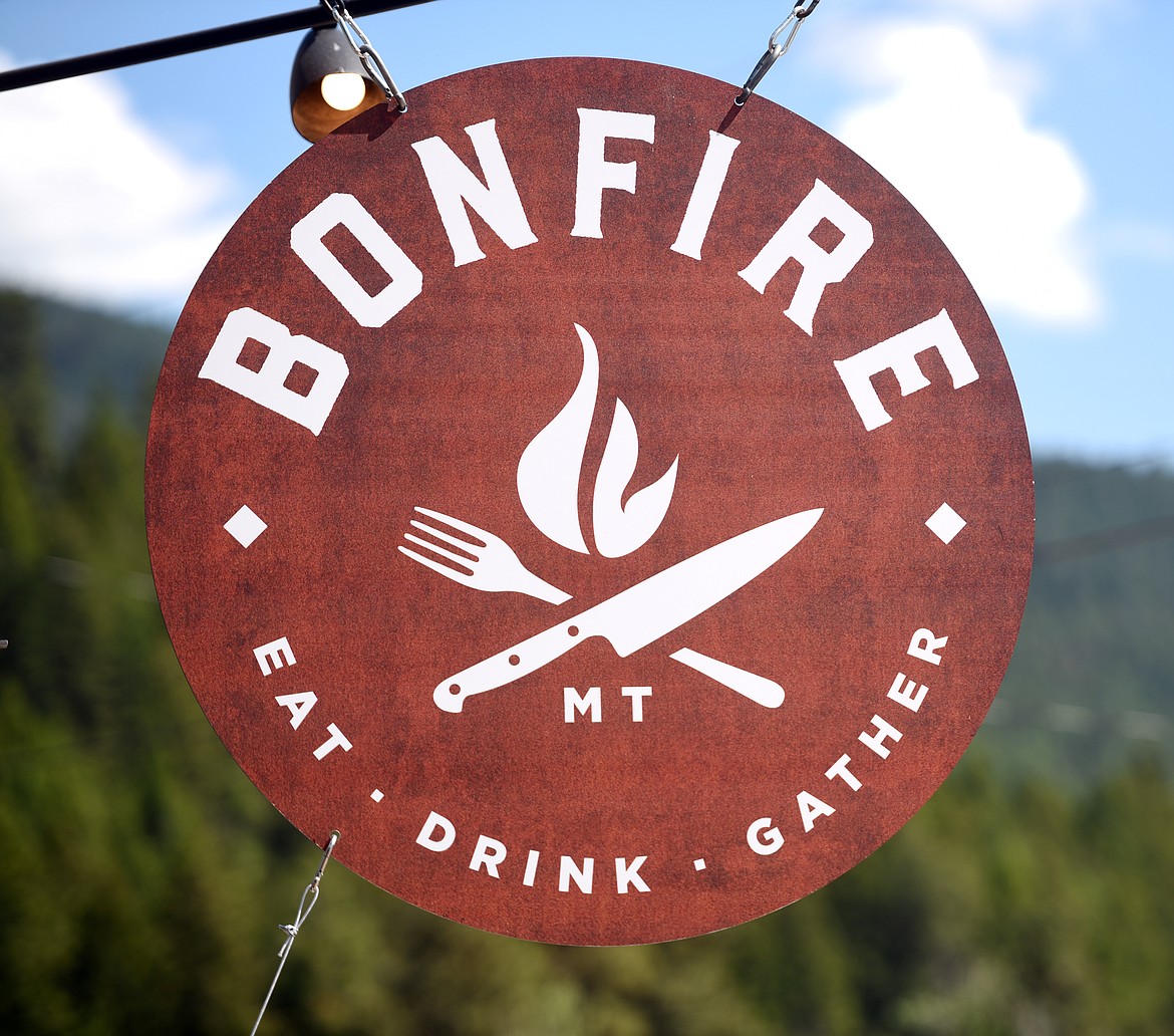 A new sign on MT 35 in Woods Bay announcing the soon to open Montana Bonfire. The logo was designed by Quel Design of Bigfork.(Brenda Ahearn/Daily Inter Lake)