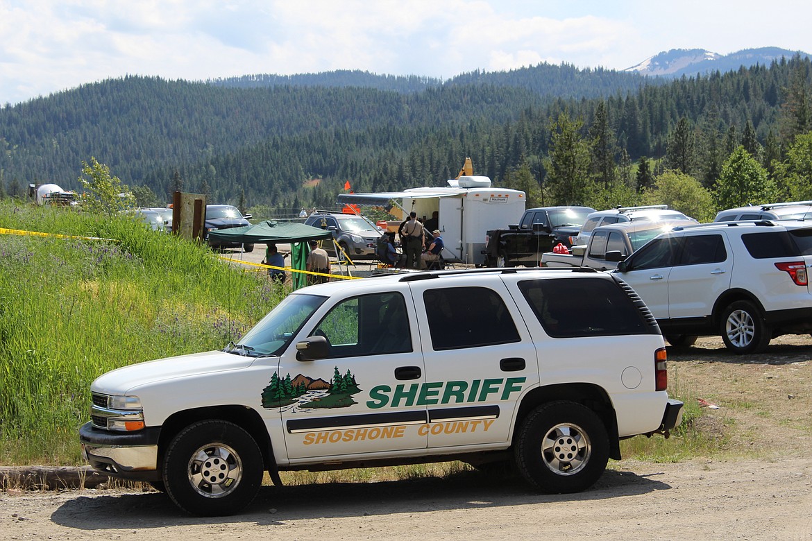 The scene of the recovery opertation in Kingston near Interstate 90 off of Coeur d&#146;Alene River Road.