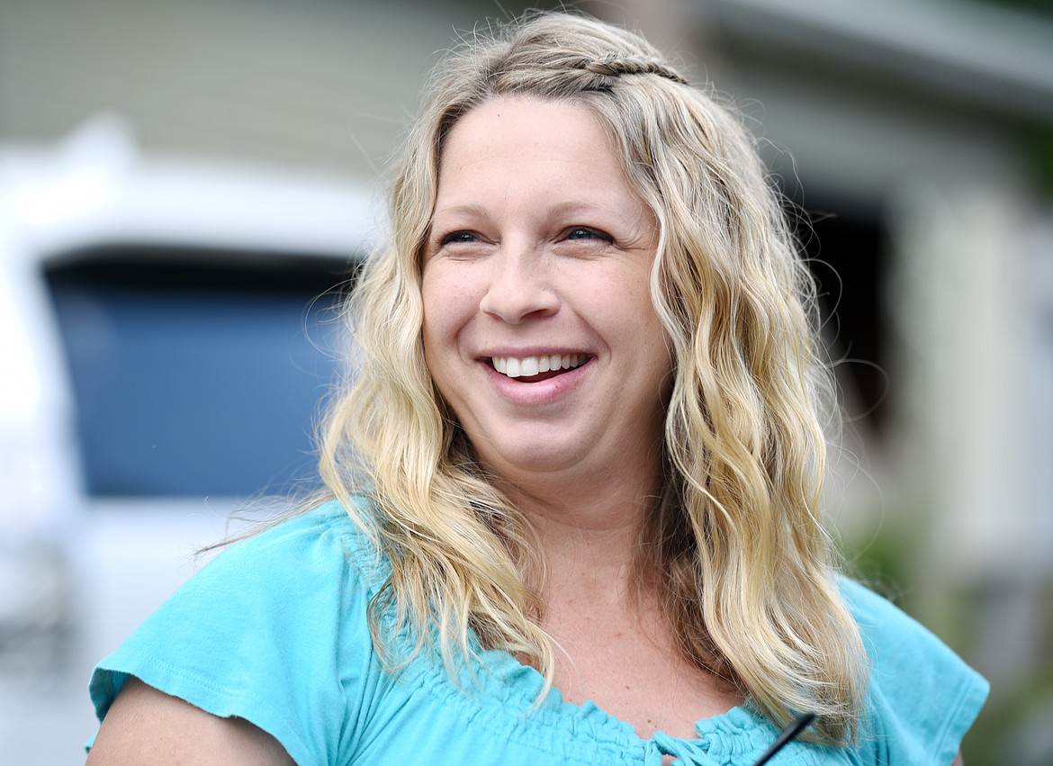 Brandi Peerman outside her Whitefish home on Wednesday, May 23.(Brenda Ahearn/Daily Inter Lake)