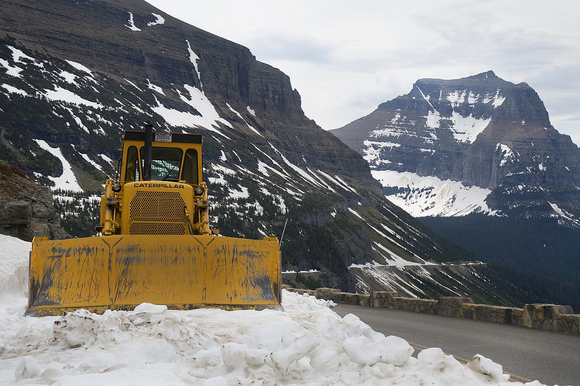 Glacier National Park snowplow teams have nearly finished clearing the area around Logan Pass. (Jeremy Weber photo)