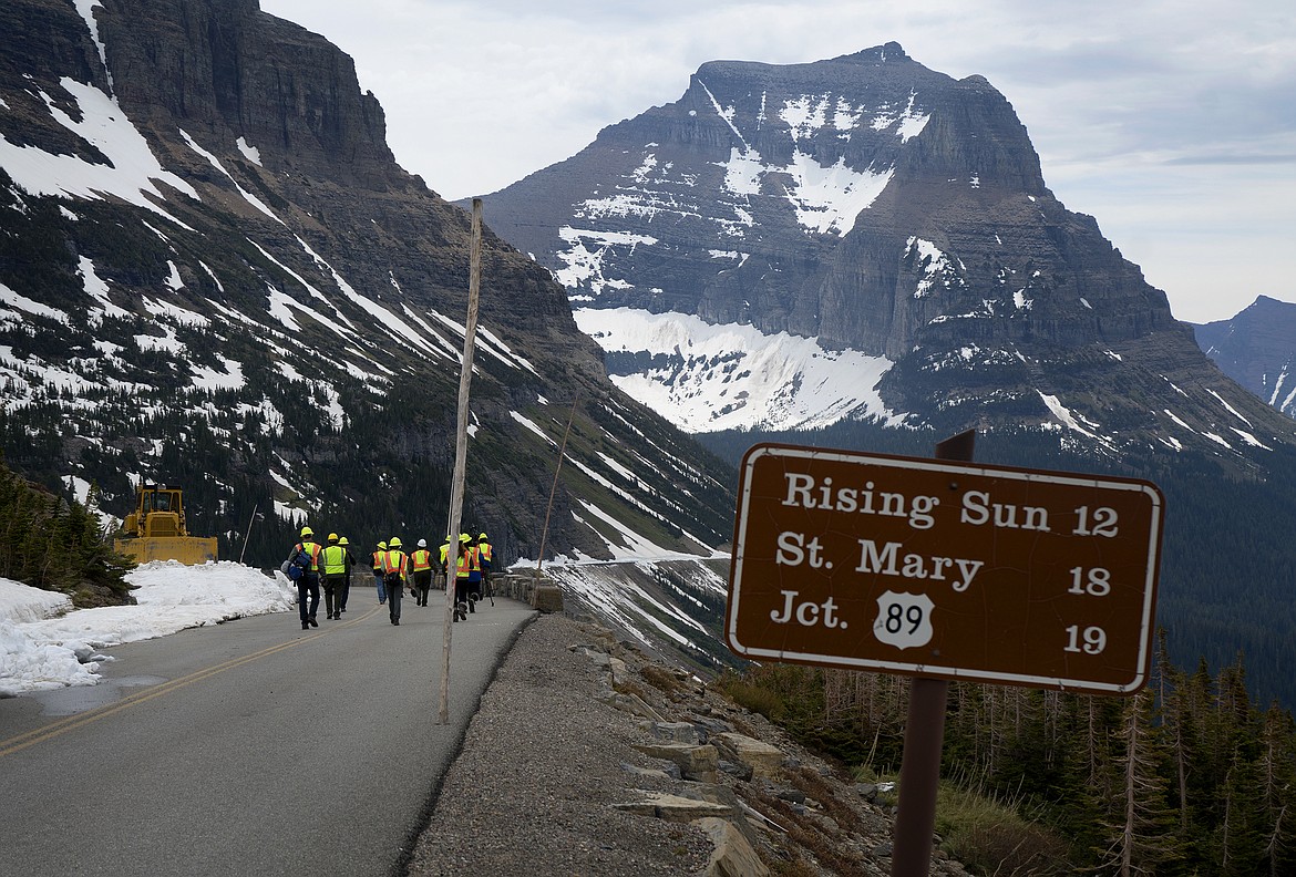 Despite heavy snowfall this winter, there is little snow remaining near Logan pass in Glacier National Park. (Jeremy Weber photo)