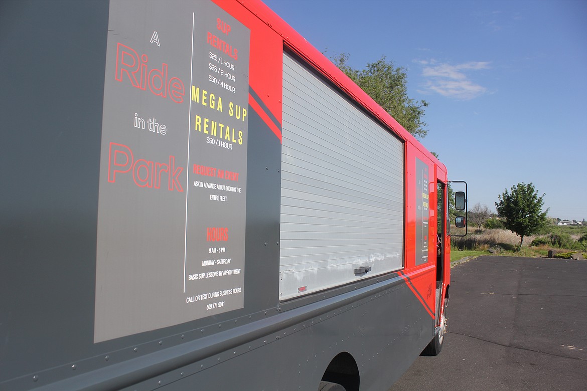 Richard Byrd/Columbia Basin Herald
Troy White&#146;s van can be found most days at one of Moses Lake&#146;s waterfront parks.