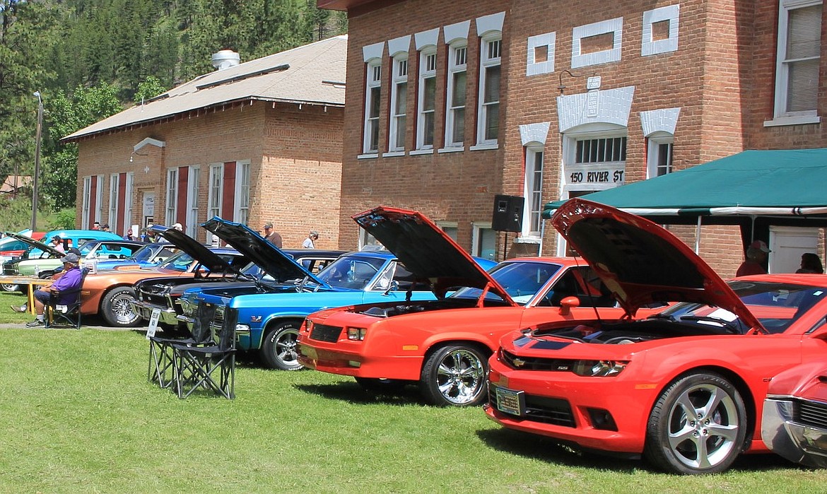 A record-breaking 121 cars and campers entered the 19th Annual Old Schoolhouse Rock Car Show on June 1 and 2 in Superior. (Kathleen Woodford/Mineral Independent)