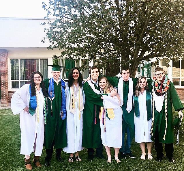 The 2018 St. Regis graduating class was all smiles at graduation on Sunday, May 27 at 6 p.m. (Photo courtesy of the St. Regis Fan Club)