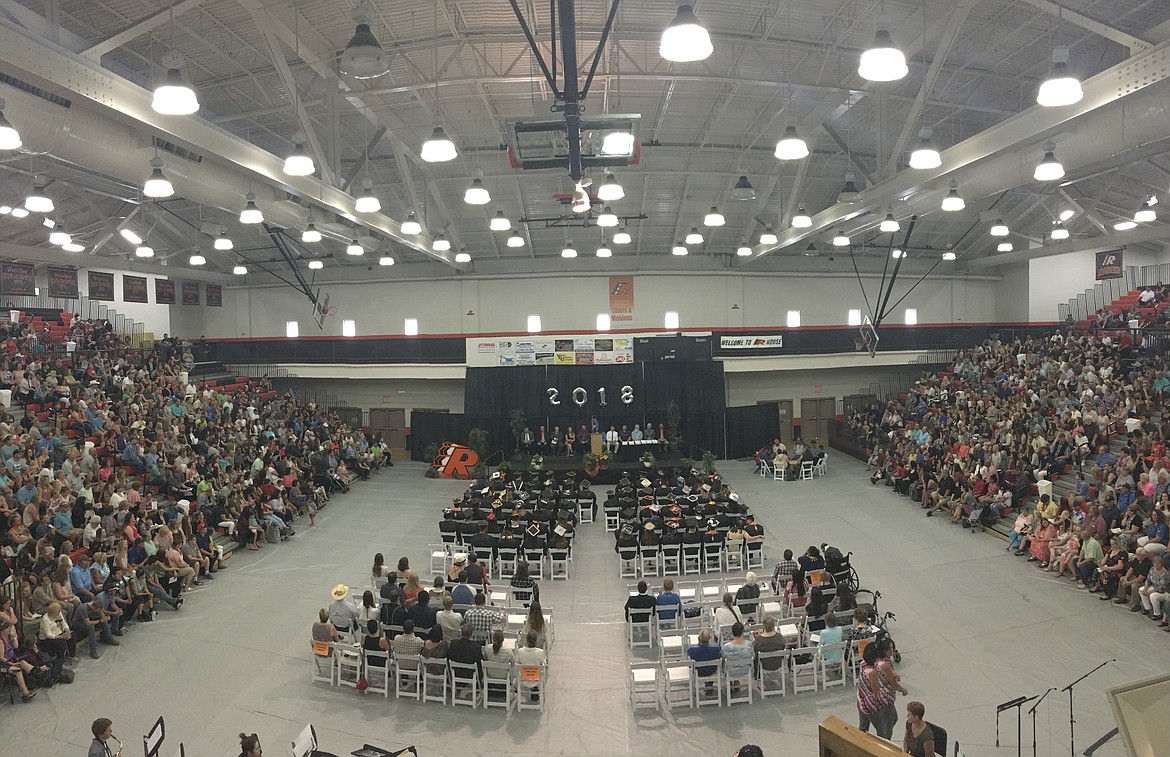 FAMILY AND FRIENDS packed the Ronan event center Sunday, June 3 to watch the senior class graduate. (Ashley Fox/Lake County Leader)