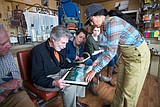 Dems visit fly shop