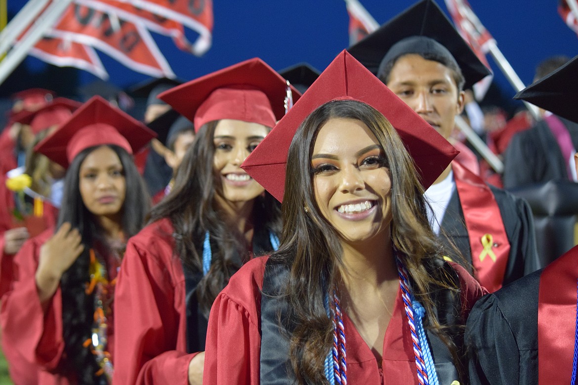 Charles H. Featherstone/Columbia Basin Herald - Newly pronounced OHS graduates.