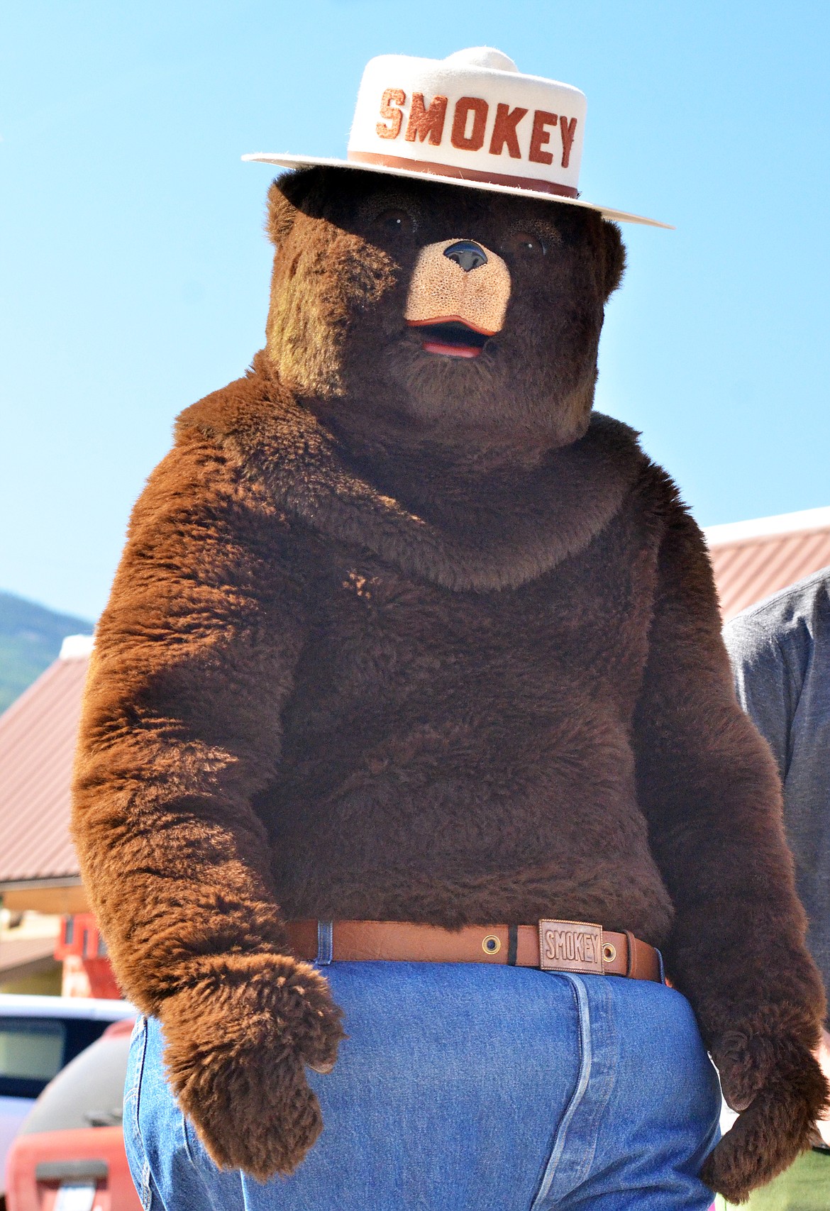 Smokey Bear at the Plains Day parade.