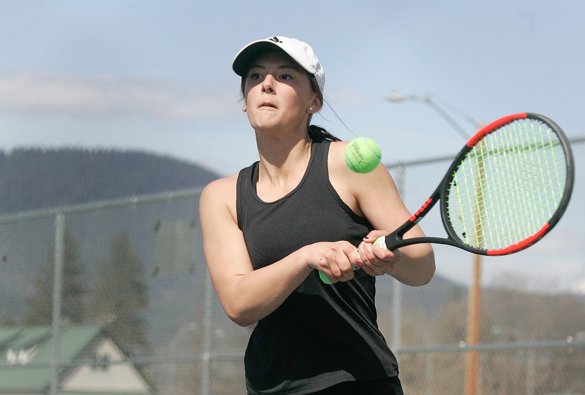 POLSON HIGH School tennis player Kyler Lundeen was named to the All-State team as a doubles players. Lady Pirates&#146; coach Bob Hislop stated in a previous interview that Lundeen was &#147;one of the best doubles players in the state of Montana. (photo courtesy of Bob Gunderson)