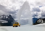 Park plows at Logan Pass, Big Drift