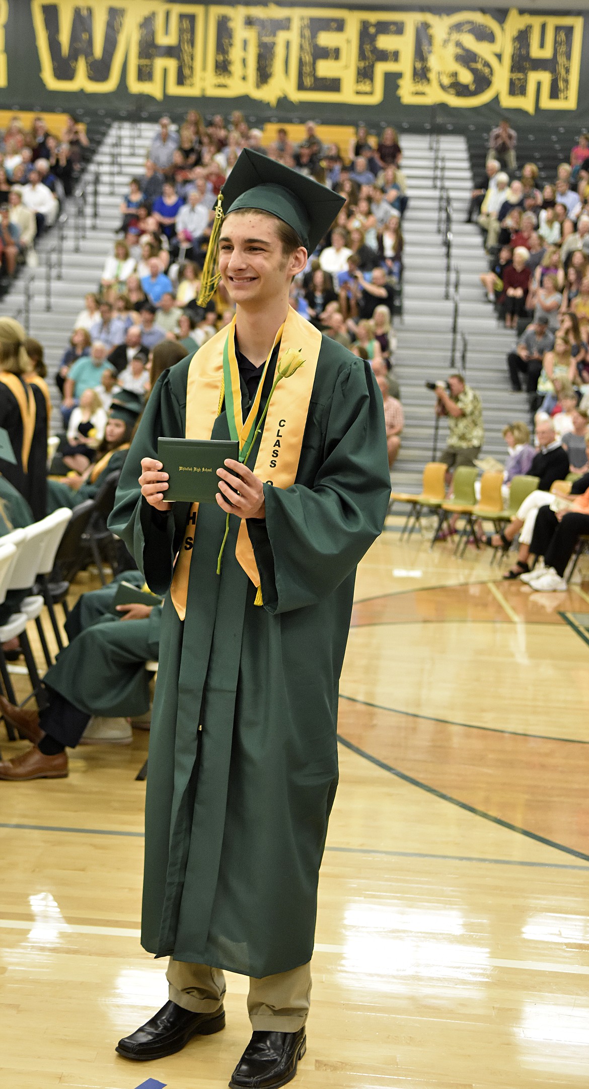 Whitefish High School graduated 112 seniors with the class of 2018 during the June 2 commencement ceremony at the high school gym. (Heidi Desch/Whitefish Pilot)