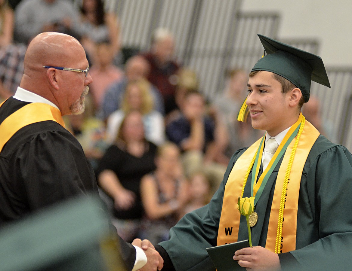 Whitefish High School graduated 112 seniors with the class of 2018 during the June 2 commencement ceremony at the high school gym. (Heidi Desch/Whitefish Pilot)