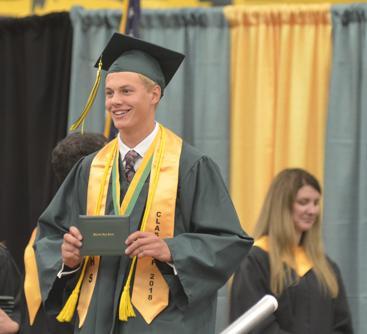 Whitefish High School graduated 112 seniors with the class of 2018 during the June 2 commencement ceremony at the high school gym. (Heidi Desch/Whitefish Pilot)