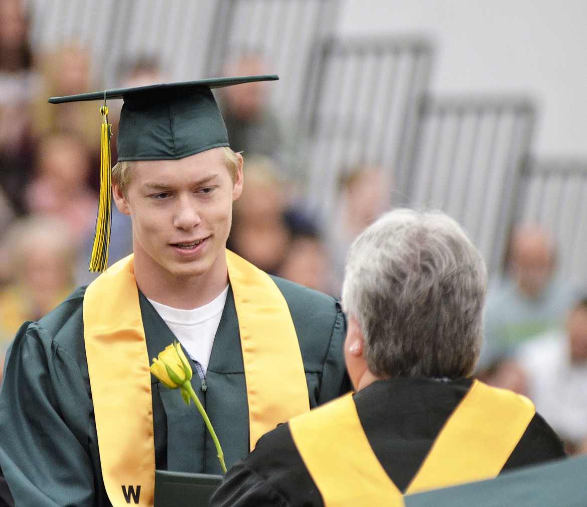 Whitefish High School graduated 112 seniors with the class of 2018 during the June 2 commencement ceremony at the high school gym. (Heidi Desch/Whitefish Pilot)