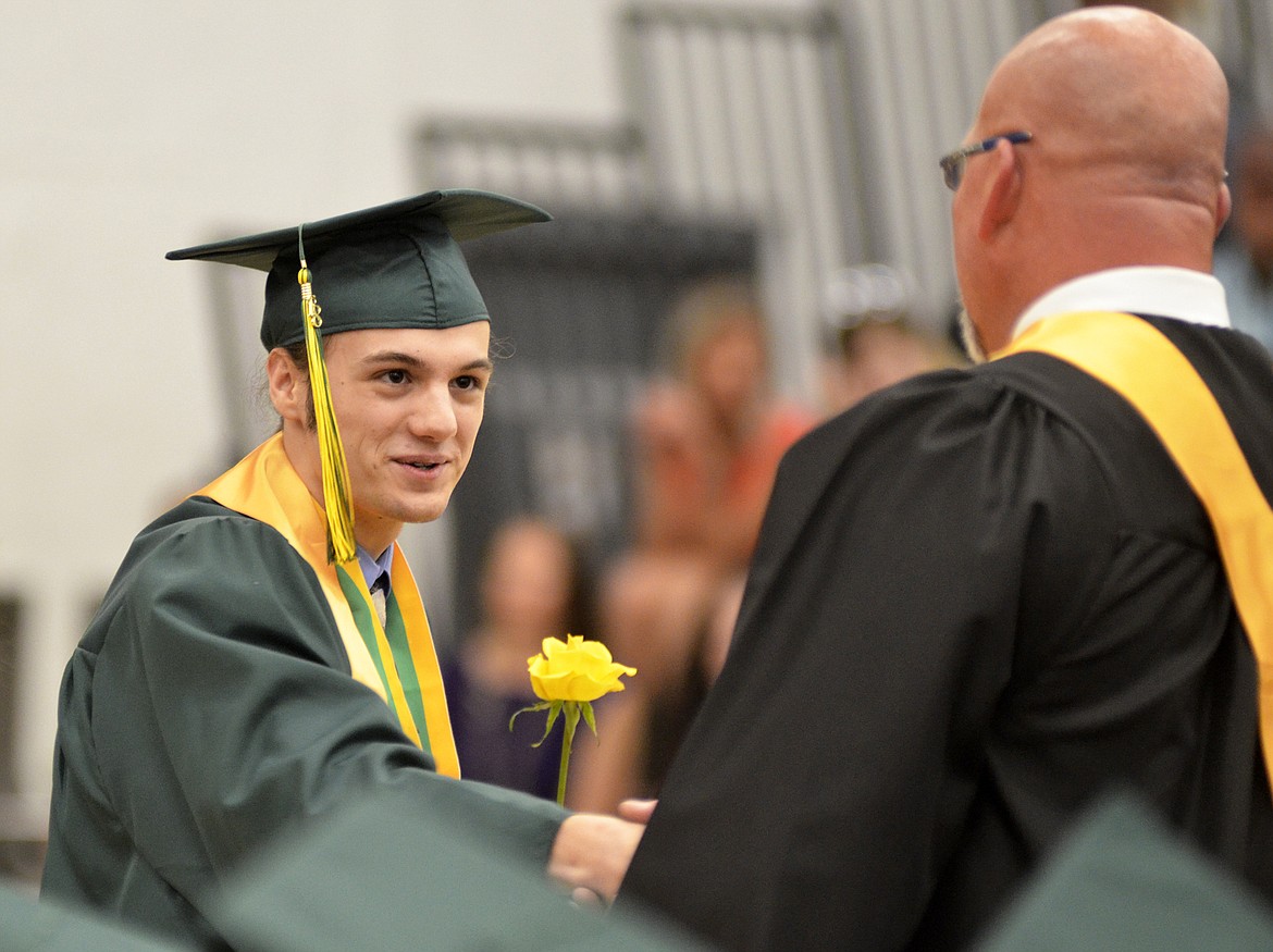 Whitefish High School graduated 112 seniors with the class of 2018 during the June 2 commencement ceremony at the high school gym. (Heidi Desch/Whitefish Pilot)