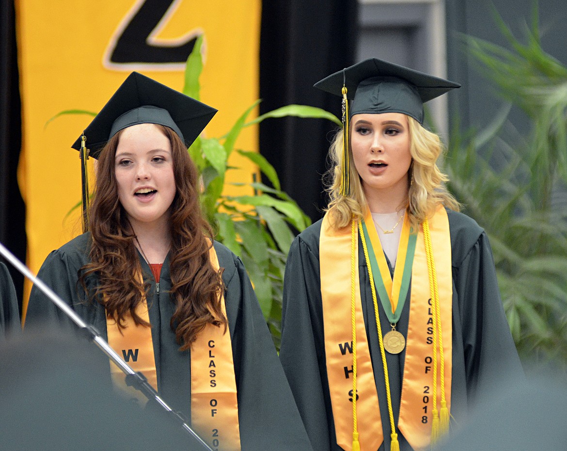 Whitefish High School graduated 112 seniors with the class of 2018 during the June 2 commencement ceremony at the high school gym. (Heidi Desch/Whitefish Pilot)