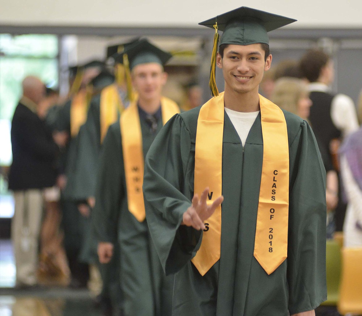 Whitefish High School graduated 112 seniors with the class of 2018 during the June 2 commencement ceremony at the high school gym. (Heidi Desch/Whitefish Pilot)