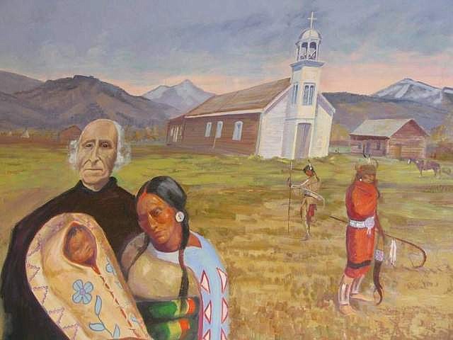 HISTORIC ST. MARY&#146;S MISSION
Under orders from Father De Smet, Jesuit Antonio Ravalli in St. Mary&#146;s Mission, Mont., came to Idaho to build Cataldo Mission, a task that took three years.