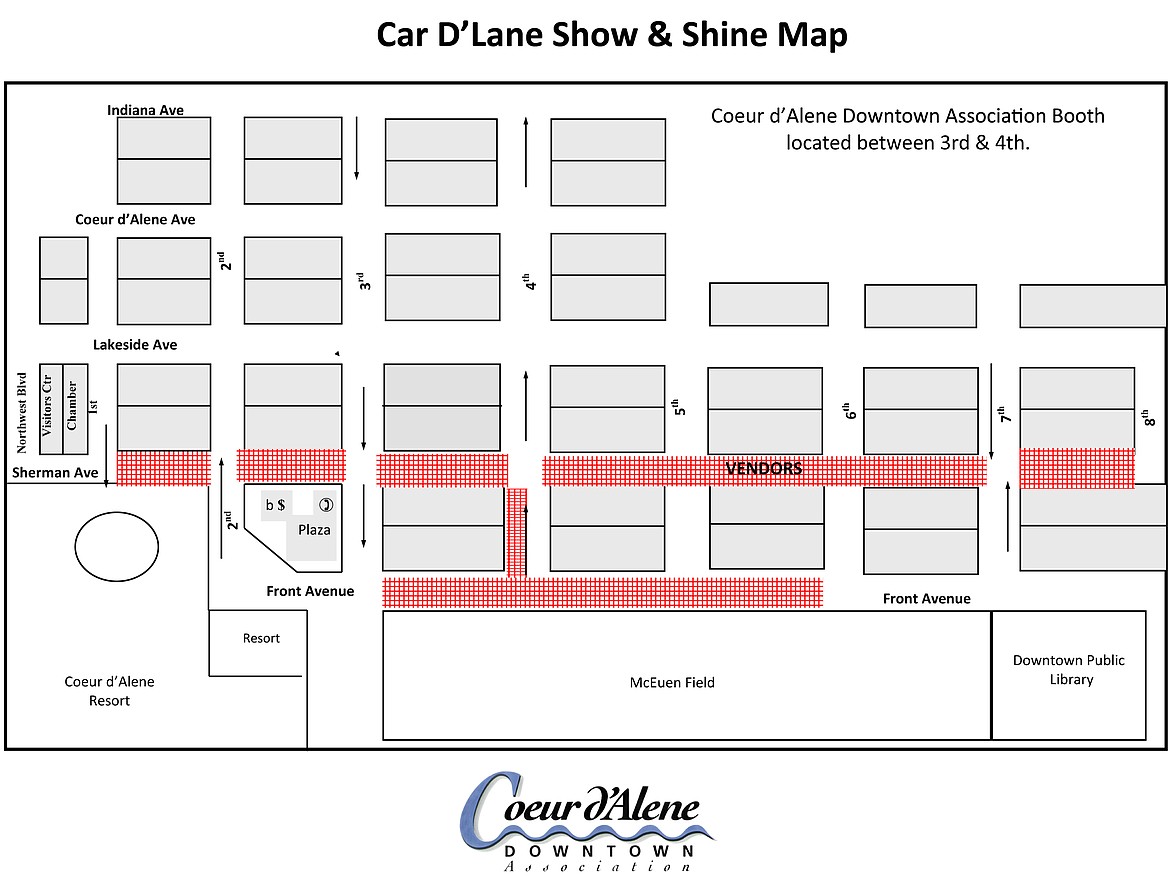 Car d&#146;Lane Show and Shine Map