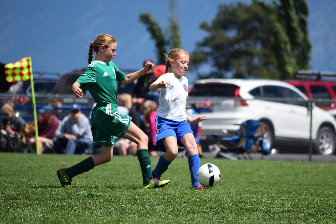 Courtesy photo
Center defender Kyndall Dolincenter, helped the North Idaho Inferno Hartzell Girls 06 soccer team finish third at the 3 Blind Refs tournament in Kalispell, Mont.