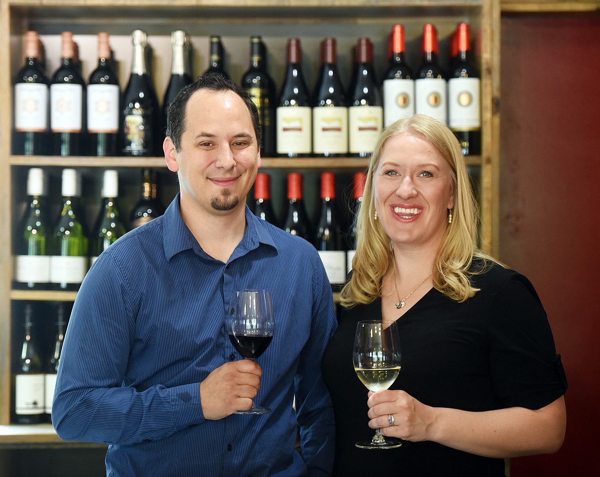 Dave and Emily Meester in their redesigned space in Woods Bay. For four years the couple ran the Gourmet Galley out of this building, they have transformed into a wine tasting and bottle shop called Woods Bay Wine.(Brenda Ahearn/Daily Inter Lake)