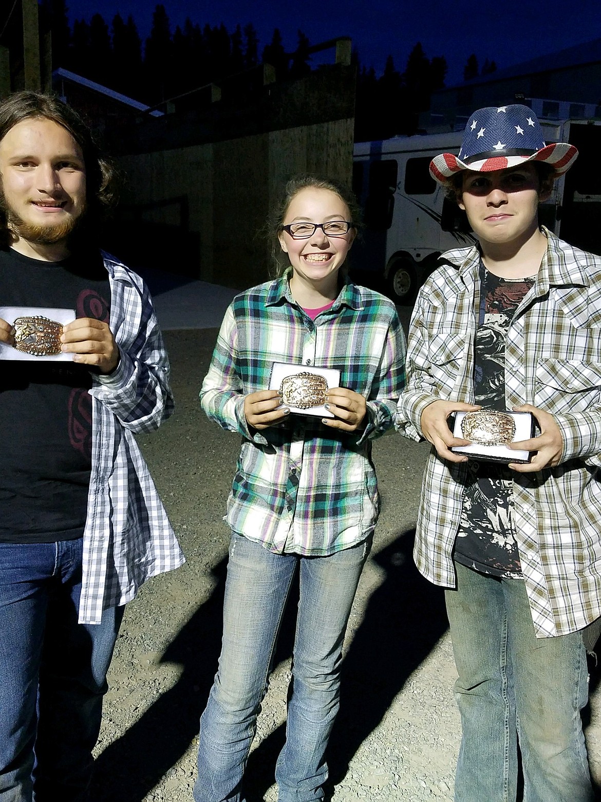 Courtesy Photo
2018 Selkirk Saddle Club Wild Pony Race Champions are  Vinnery DeCaro, Arianna Warner, and Gabe Altiero.