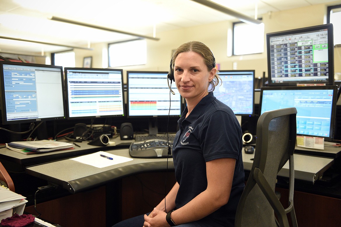 Lisa Warner is lead dispatcher at the Flathead Emergency Communications Center in Kalispell.