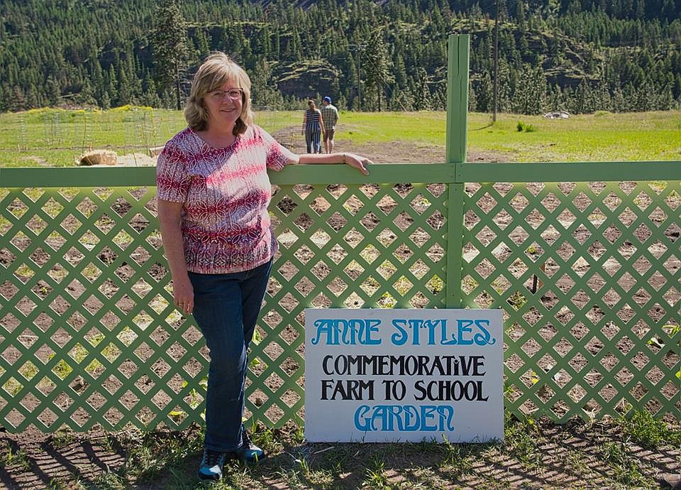 The Alberton Railroad Days Foundation named a new garden project &#147;The Anne Styles Commemorative Farm to School Garden.&#148; Styles will retire as secretary of Alberton School after 27 years. (Photos courtesy of the Alberton Railroad Days Foundation)