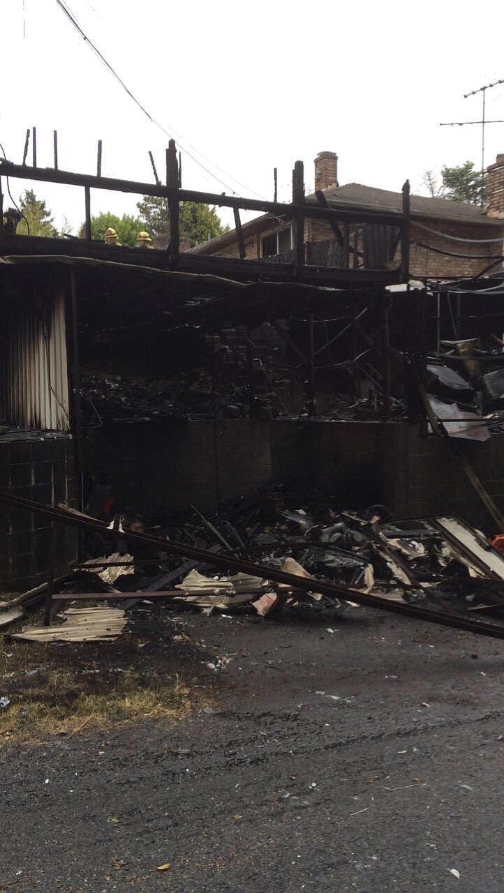 FORMER POLSON resident Juan Armando Garcia and his friends were up late when they heard an explosion, realizing it was the neighbor&#146;s garage. Garcia ran into the house and woke the residents up as the fire spread to the house. (Photo provided courtesy Juan Armando Garcia)