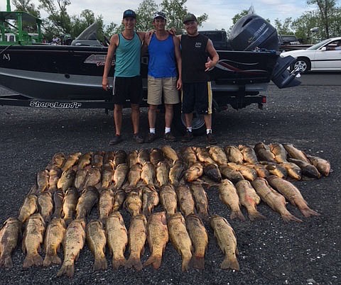 Mike and Kyle Jones recently won the Idaho State Bowfishing Championship in Weiser. Earlier this spring, the Hayden duo won the Washington state championship.