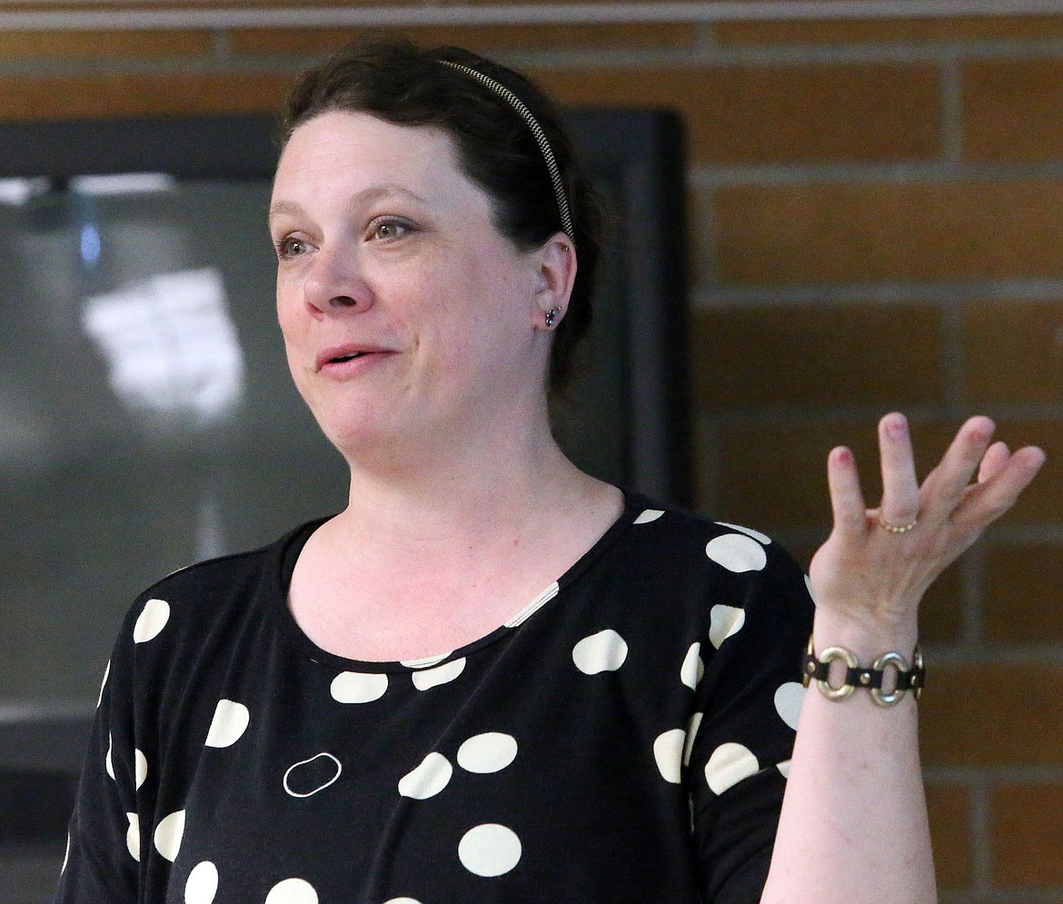 Gizmo&#146;s Dinah Gaddie shared a lighthearted STEM moment with educators at the i-STEM program in Coeur d&#146;Alene June 21. (JUDD WILSON/Press)