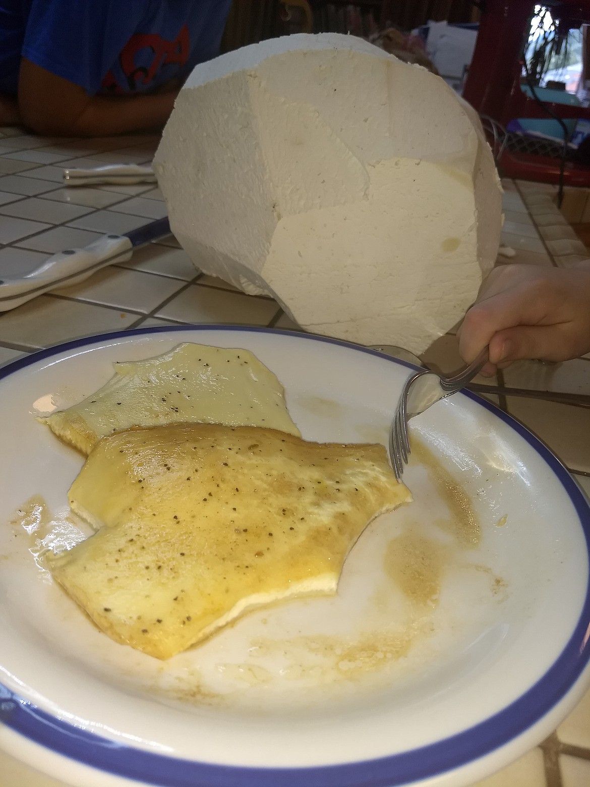 Photo by JOE WARD
The family got to sample their first puffball mushroom.