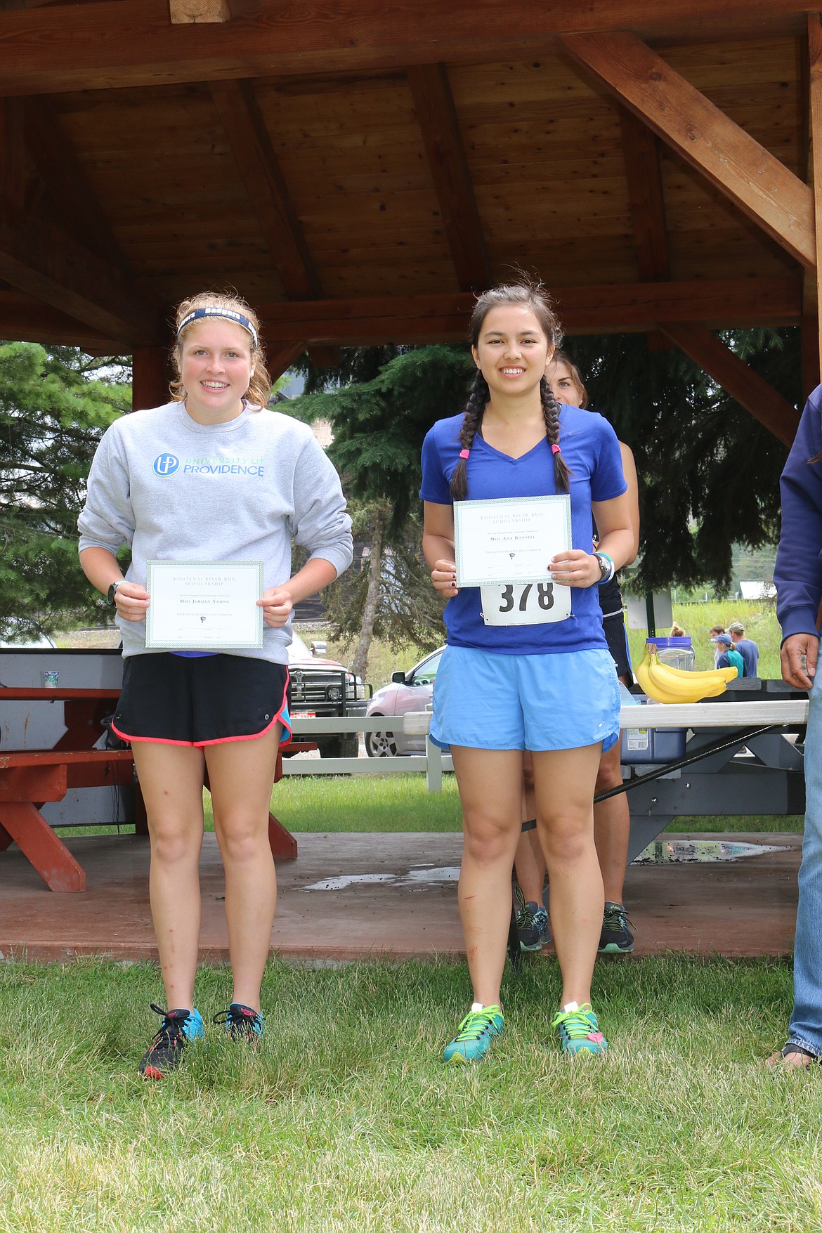 Photo by MANDI BATEMAN
Jordan Young and Ada Bonnell received this year&#146;s scholarships.