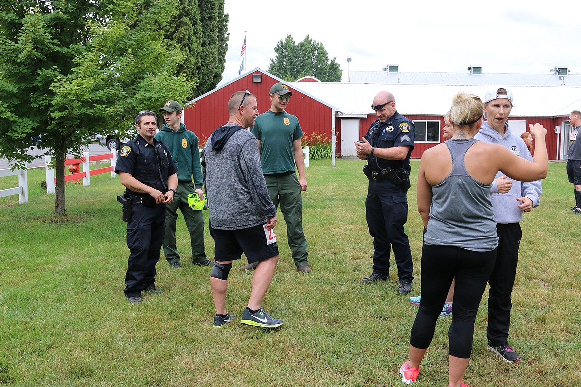 Photo by MANDI BATEMAN
law enforcement showed up to support U.S. Border Patrol Agent Dave Grainger, who ran in the 10K.