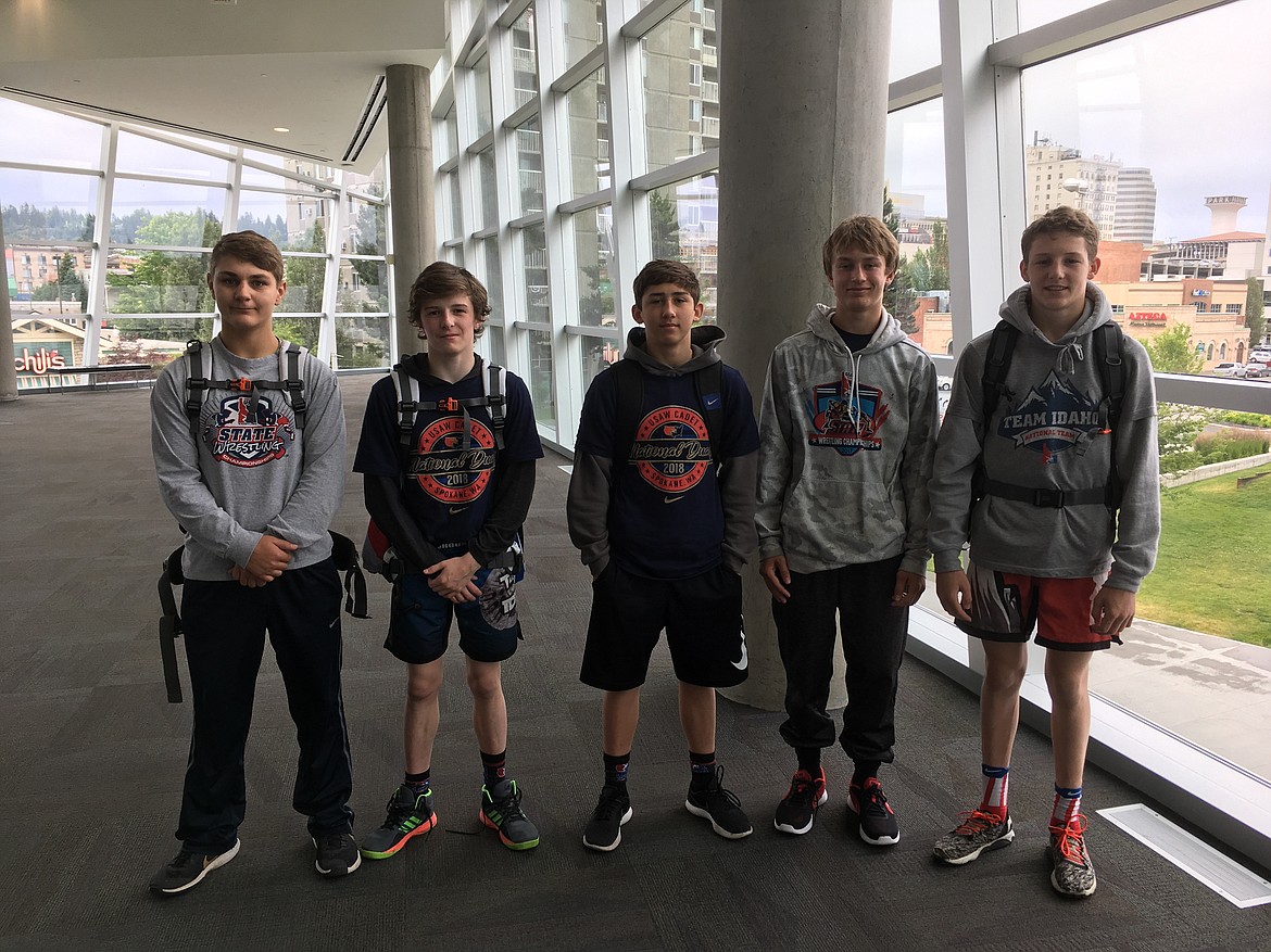 Courtesy photo
Jackson Rickter, Austin Madden, Evan Barajas, Kyle Smith and Eli Richards all made the Team Idaho Cadet National Team.