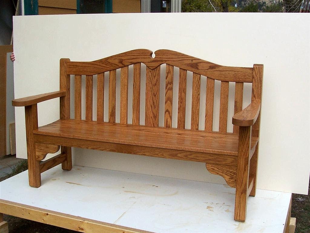 BESIDES CABINETS, carpenter Bob Jackson also makes benches. (Photo courtesy of Bob Jackson)