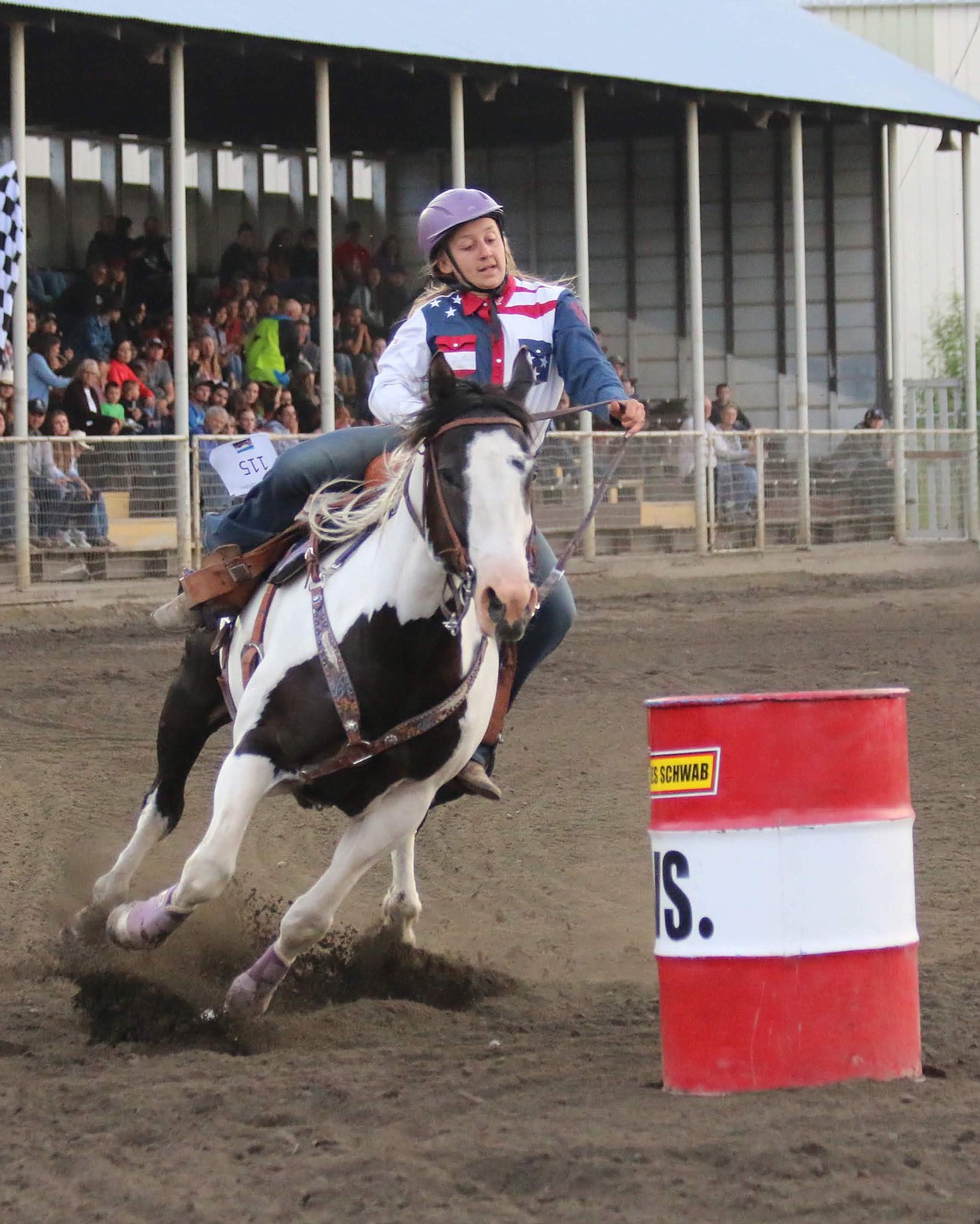 Photo by MANDI BATEMAN
Bailey Kelly showed her concentration while running the course.